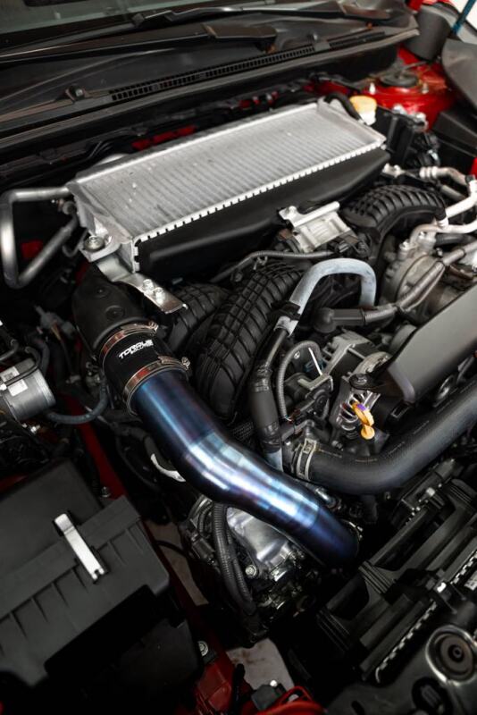 Subaru WRX Performance Air Intake - Torque Solution - Titanium Top Mount Charge Pipe - Burnt Blue - `22-`27